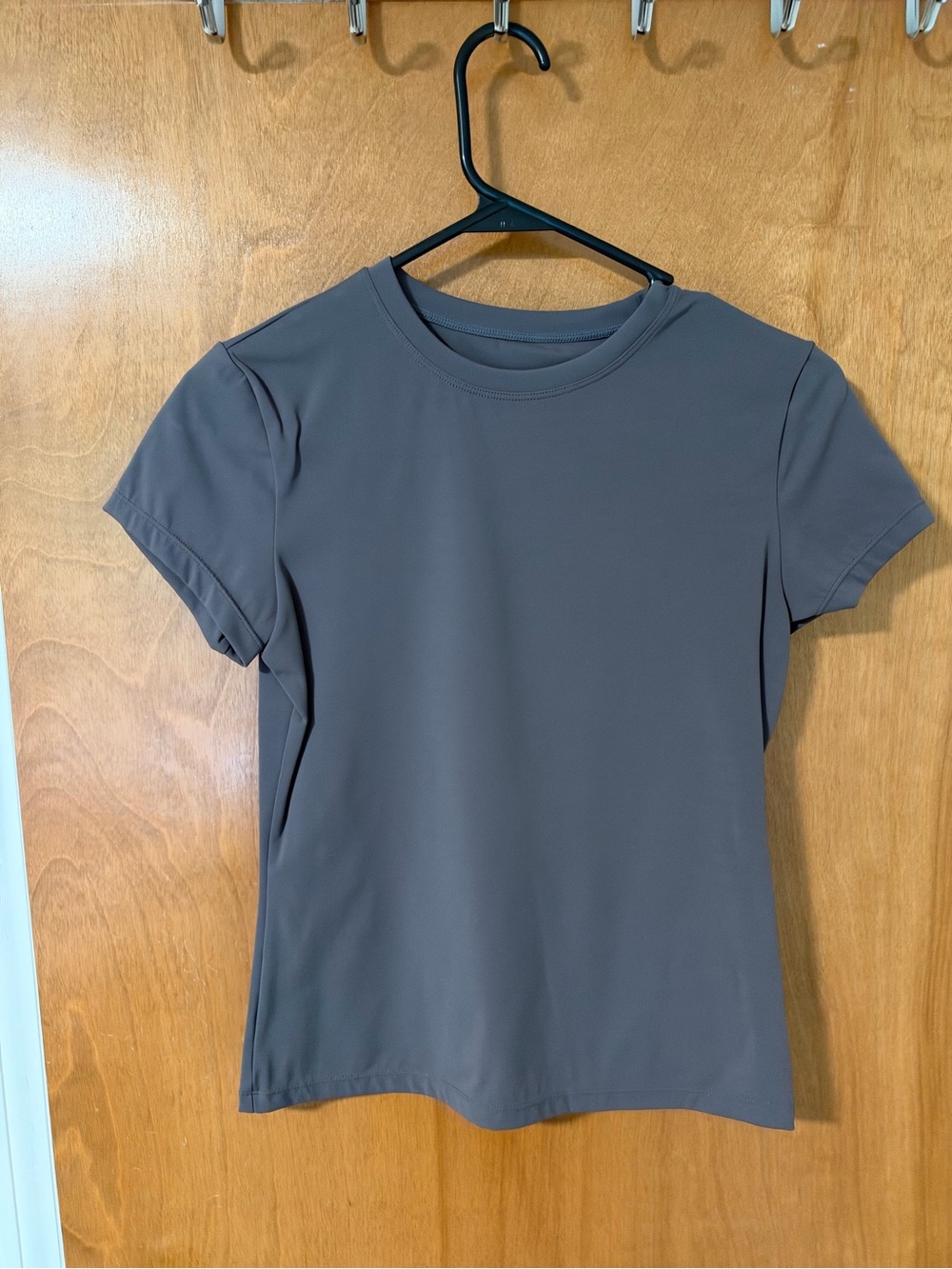 Adanola Ultimate Cap Sleeve Top in Dark Grey